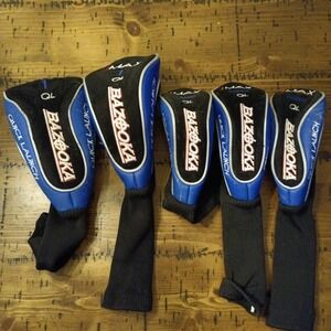 Lot of 5 Tour Edge Bazooka QL   Golf Headcovers Driver Fairway Woods b6